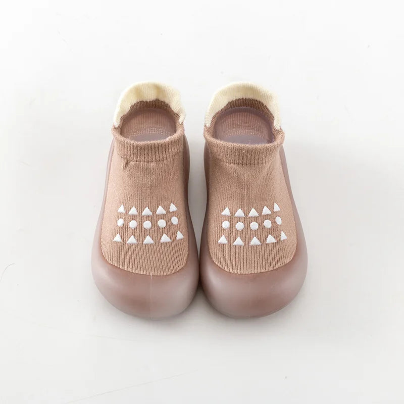 Baby Floor Shoes Blue and Pink Baby Indoor and Outdoor Walking Socks Comfortable and Non Slip Shoes for Boys and Girls Socks