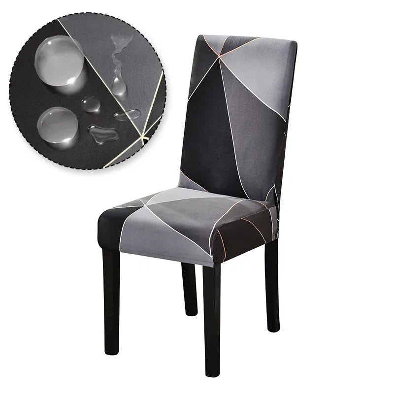 Chair Cover Printed Stretch Anti-dirty Elastic Seat Cover used For Wedding Party Home Kitchen Dining Room office living room