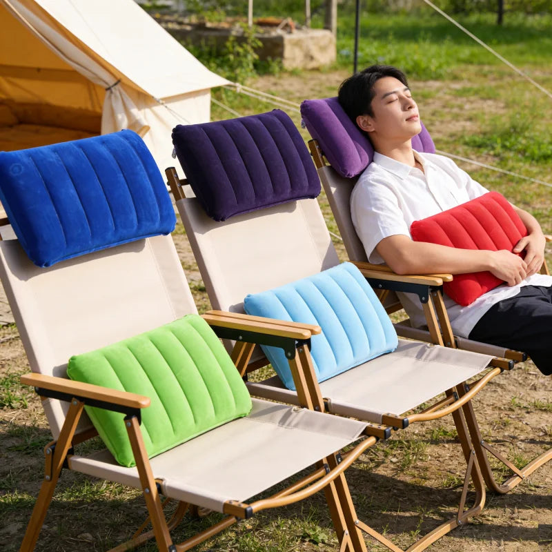 Inflatable Camping Pillow  Travel Sleeping Pillow for Outdoor Camping Hiking, Portable Lightweight Air Pillow for Tent & Picnic