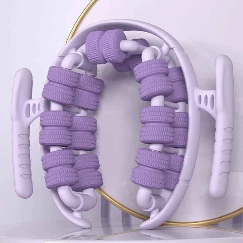 28 Wheel Annular Leg Clamp Anti-Cellulite Massager Body Slimming Roller