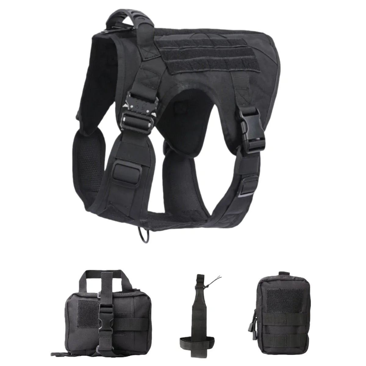 Tactical Military Vest Pet German Shepherd Golden Retriever Tactical Training Dog Harness and Leash Set For All Breeds Dogs