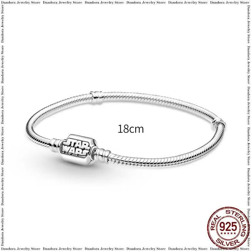 New in 925 Sterling Silver Snake Chain Charm Bracelet Fits Original Brand Pendant Charm Bead For Women Heart Bracelets Jewelry
