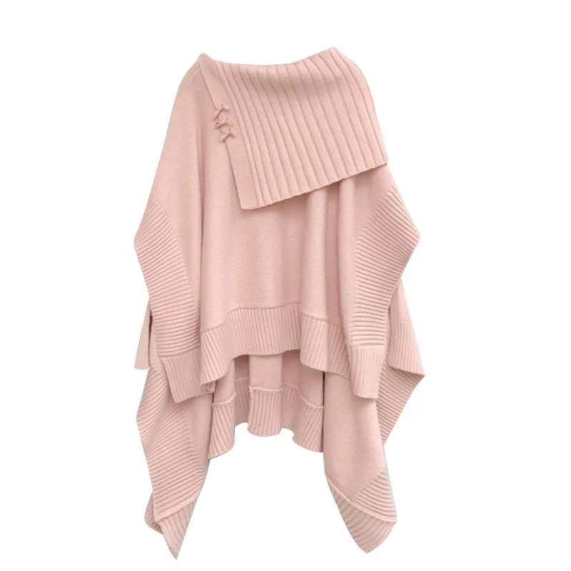 2024 Spring New Loose Knitted Shawl Sweater Mini Pleated Short Skirt Two Piece Set Elegant Women's Skirt Set Sexy Outfits