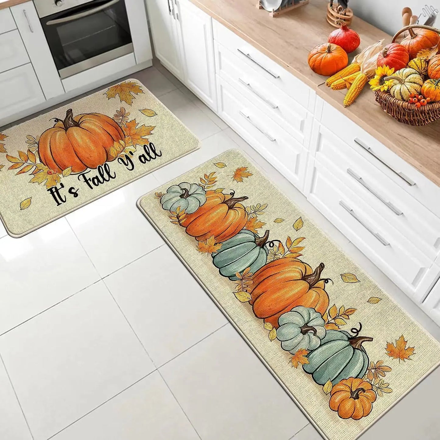 Kitchen Mat for Floor Non-slip Absorbent Kitchen Rug Kitchen Carpet Long Carpet Bathroom Mat Washable Decor Entrance Doormat