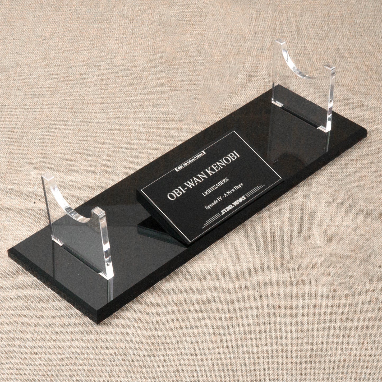 LUKE Anakin Darth Vader Obiwan Lightsaber collection display stand saber nameplate acrylic material