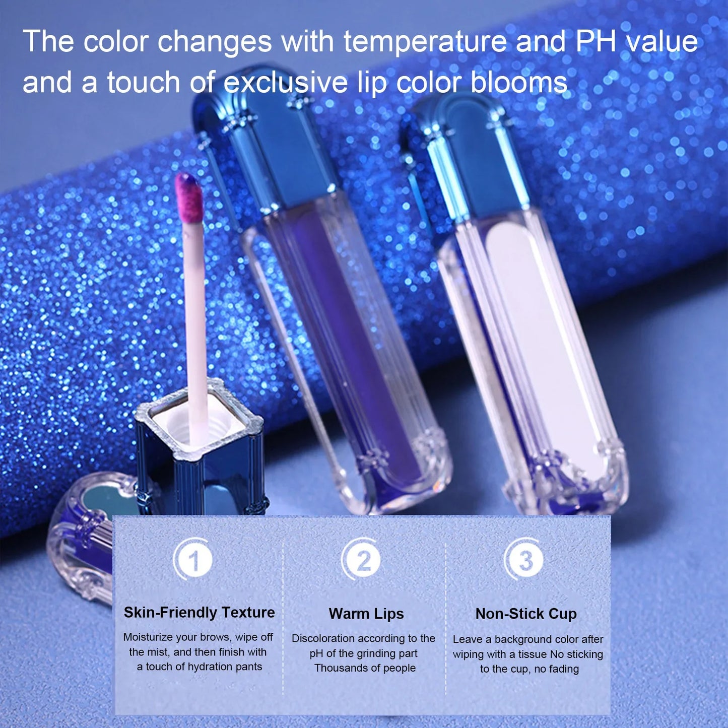 Color Changing Lipstick Magic Temp Color Change Matte Makeup Lipstick Waterproof Temperature Color Change Lip Balm