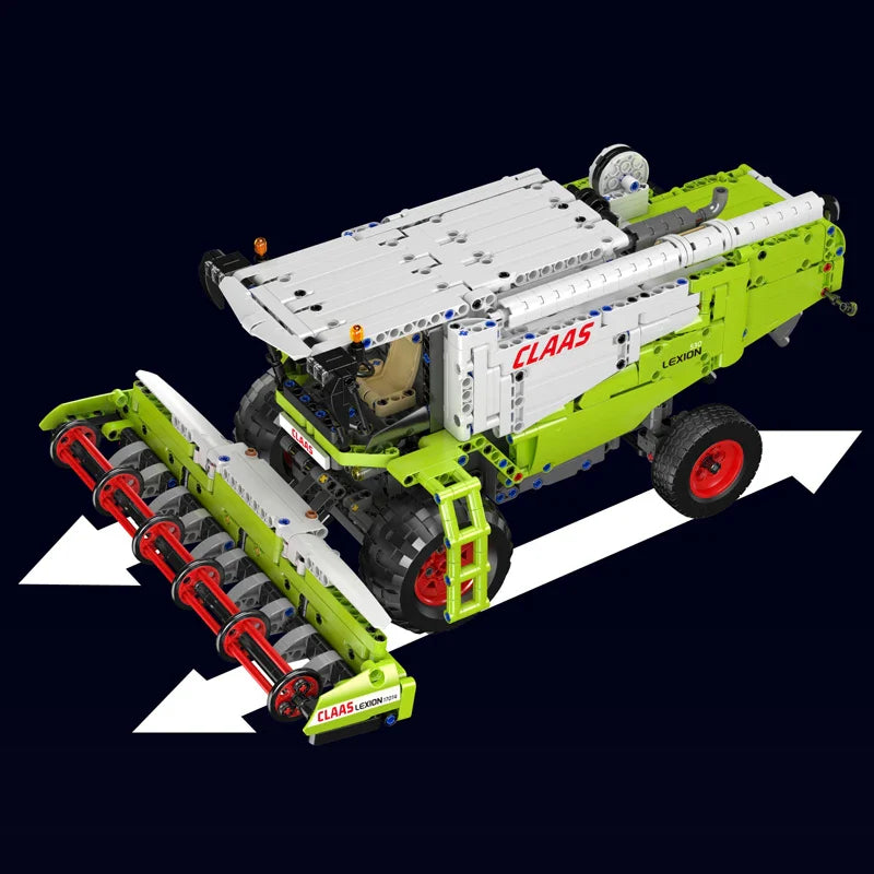 Mould King 17014 Technical Car Building Block The Remote Control Harvester Model Assembly Truck Bricks Toys Kids Christmas Gift