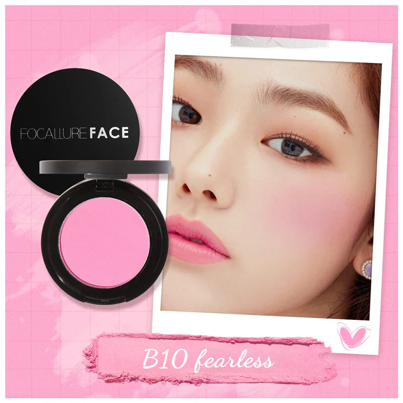 FOCALLURE 16 Color Blush Palette Makeup Nude Matte Blusher Bronzer Powder Palette Shimmer Face Blusher Palette Makeup Cosmetics