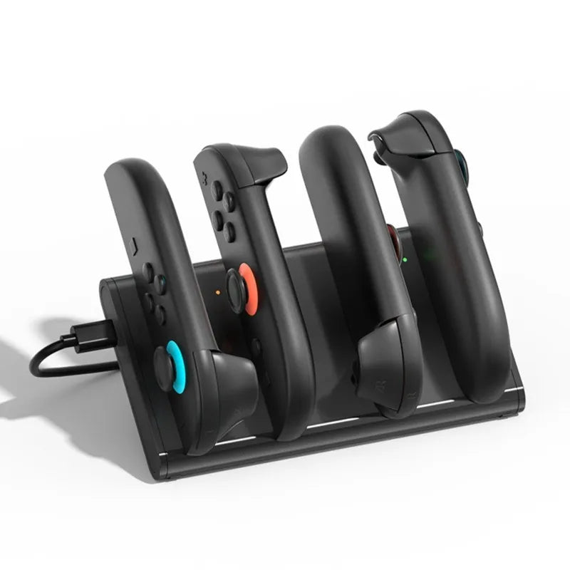 TA-For Switch 2 Controller Gamepad Dock With Charging Stand Magnetic 4-In-1 Fast Charging Station LED Indicator