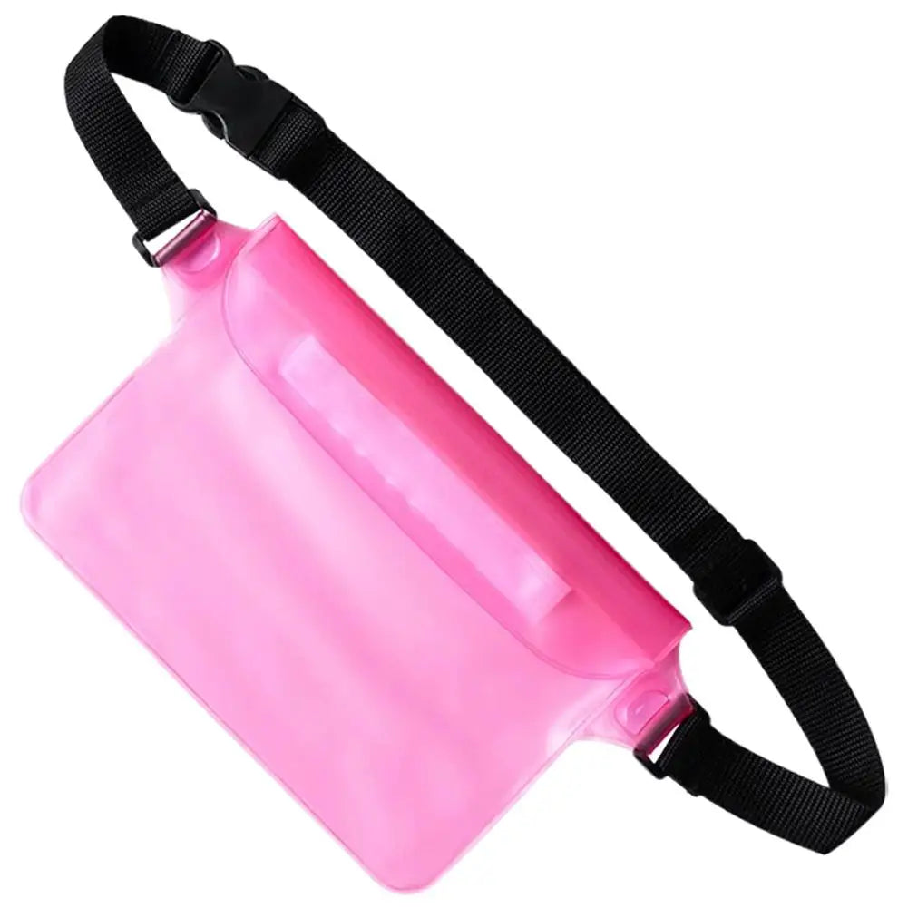 Swimming Waterproof Waist Bag Pack PVC Triple Sealed Beach Phone Case Outdoor Water Parties Watersports Drifting Diving Dry Bag