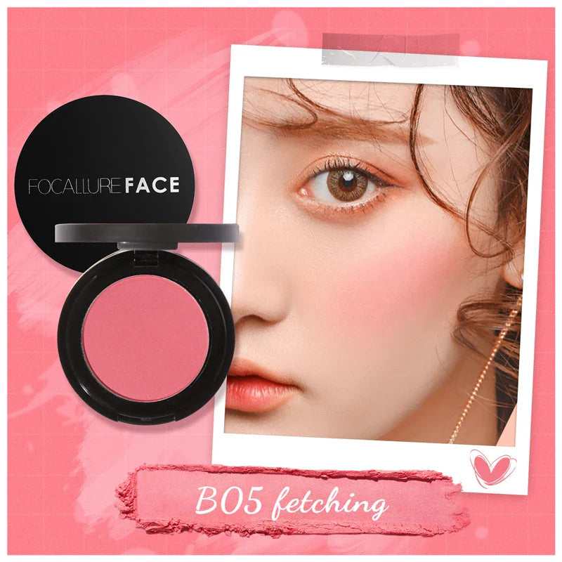 FOCALLURE 16 Color Blush Palette Makeup Nude Matte Blusher Bronzer Powder Palette Shimmer Face Blusher Palette Makeup Cosmetics
