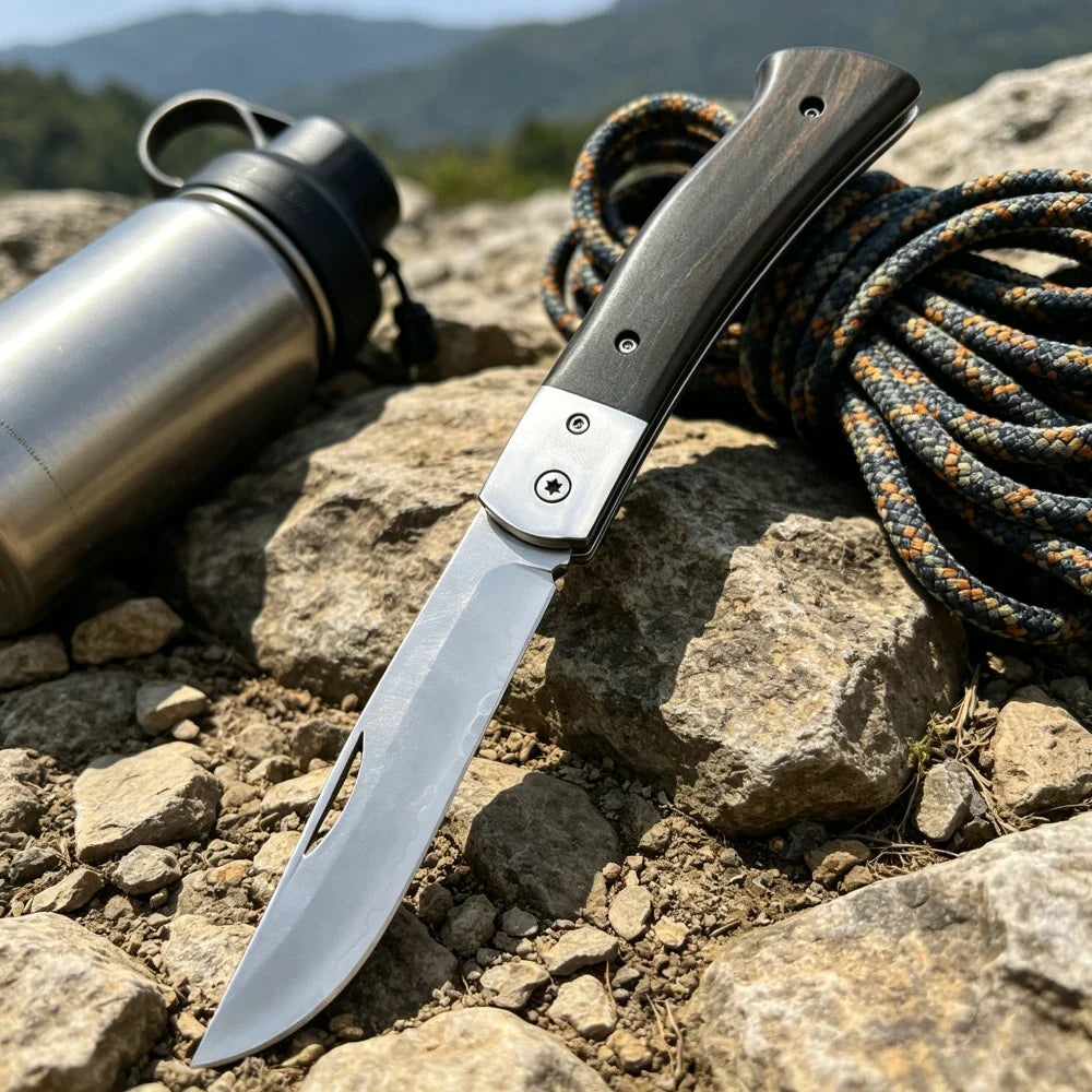 Folding Knife Outdoor Field Hiking Travel Camping Tent Barbecue Fishing Picnic Multi-functional Convenient Tool