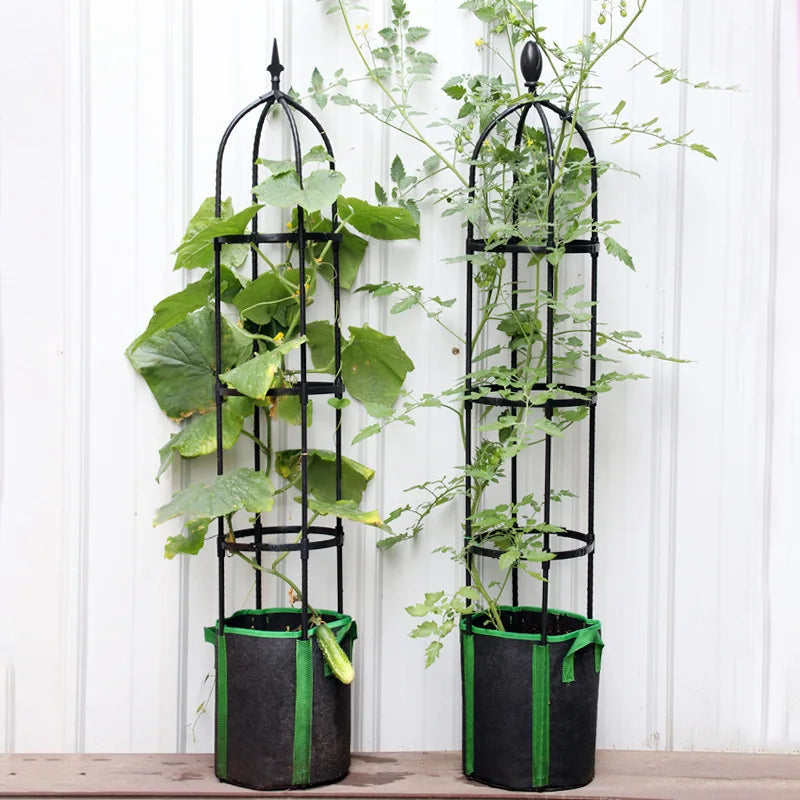Climbing Plant Trellis Outdoor Tower Garden Flowers Support Frame Tall Potted Plants Support Climbing Flower Vines DIY Stand