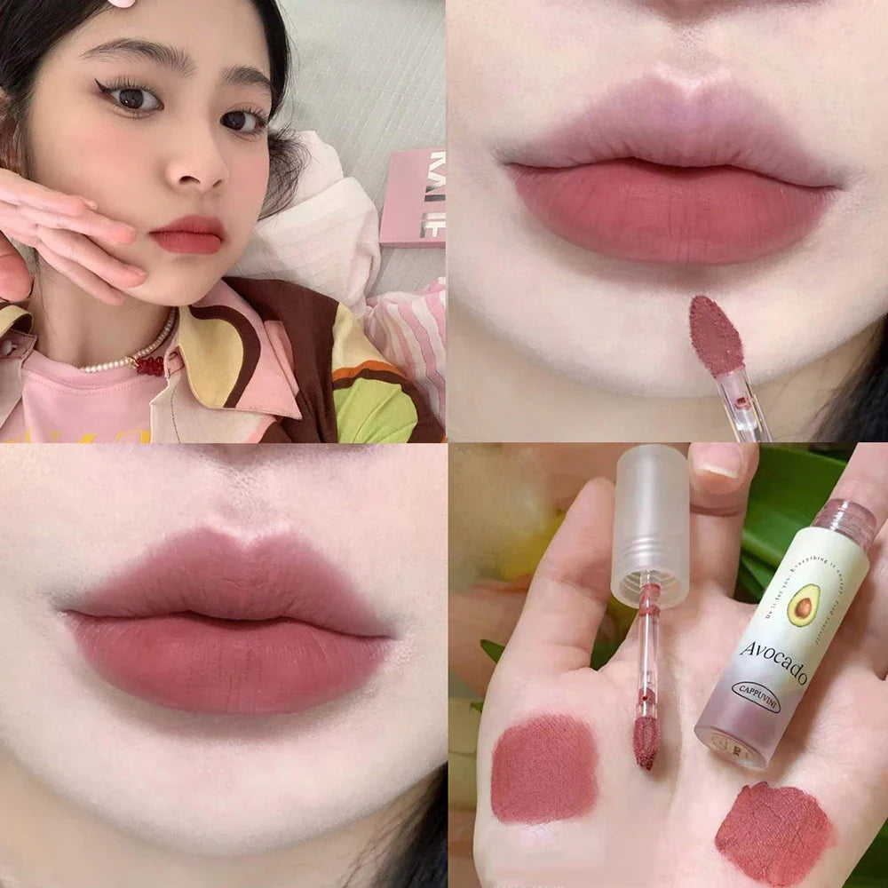 Lightweight Matte Finish Lip Stain Charm Lasting Non-fading Lip Makeup Mini Lipstick for Women