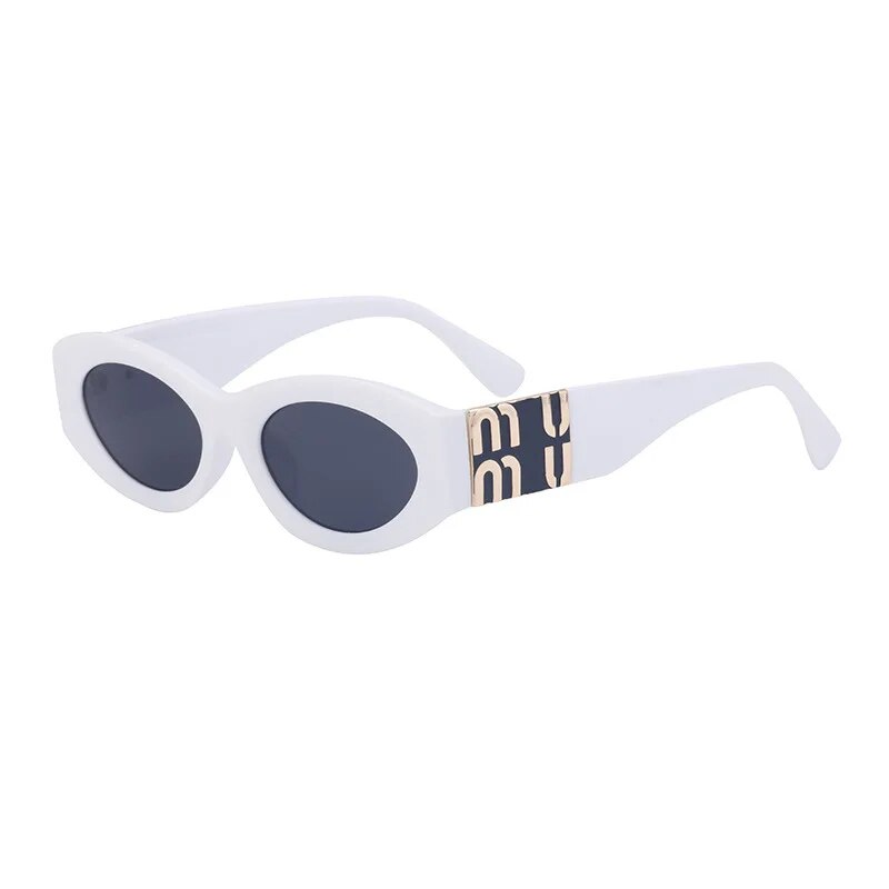 Vintage Oval Women's Sunglasses Luxury Designer Brand Men's Small Frame Cat Eyes Sunglasses gafas de sol UV400