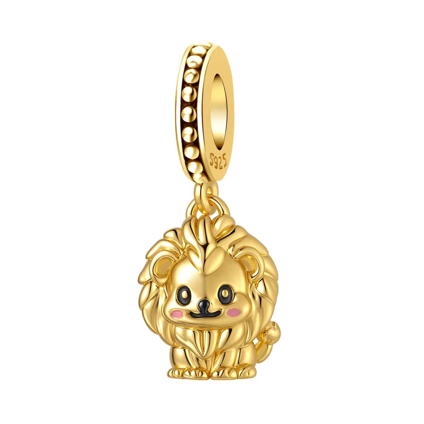 Hot Sale 925 Sterling Silver Dog Cat Cute Pet Animals Pendant Birthday Party Gift for Women Bangle Bracelet Necklace DIY Jewelry