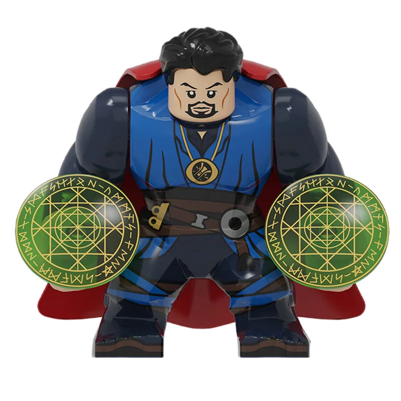 Building Blocks Marvel Transformation Figures Big Goblin Spiderman Iron Man Venom Captain Hawk Deadpool Technic Armor Gift Toys