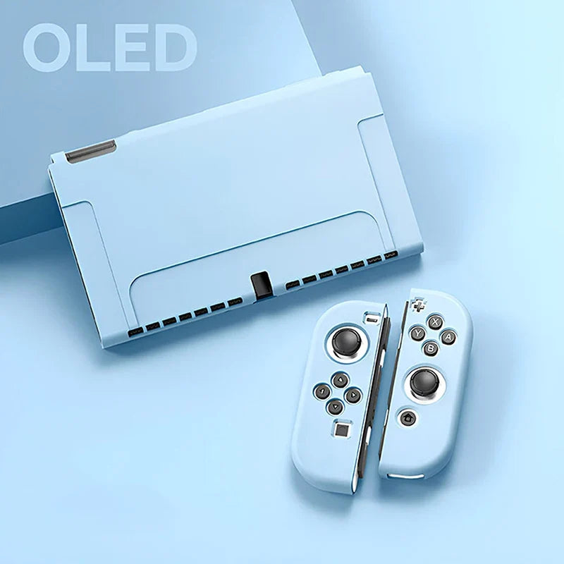 Protective Case Compatible with  Switch OLED Console and Joy-Cons,Switch Can Be Inserted in Dock with Shell Nintendo Switch Skin