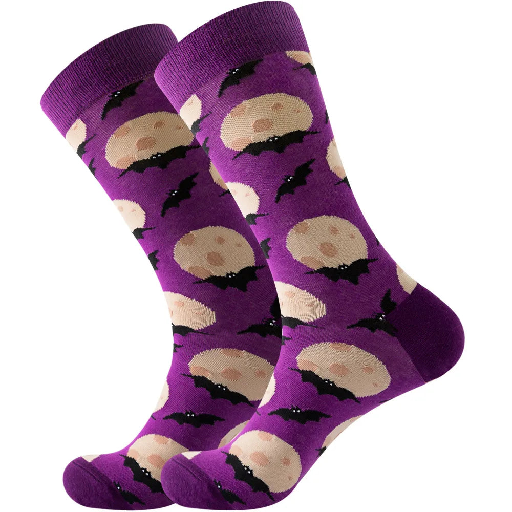 Halloween Fun Print Cartoon Socks
