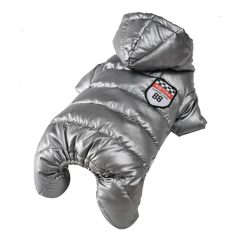 Autumn Winter Dog Clothes Warm Hooded Dog Coat Jacket For Small Dogs Waterproof Puppy Pet Jumpsuits Chihuahua Clothing Overalls