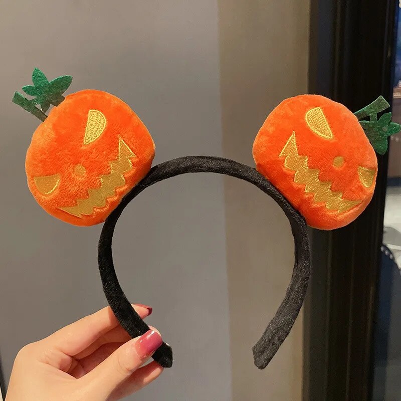 Halloween Party Decoration Funny Pumpkin Cloth Headband Ghost Festival Gifts Happy 2023 Halloween Costume For Kids Girl Headwear