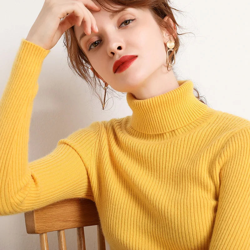 Women Fall Turtleneck Sweater, Cashmere Sweaters For Women 2025.