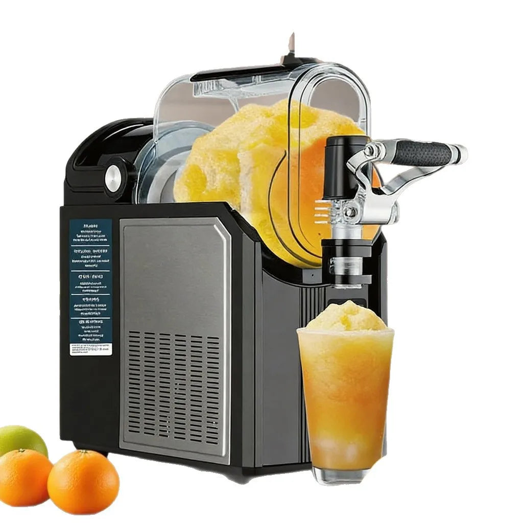 Compact Home Use Snow Slush Machine Electric Ice Crusher Frozen Drink Maker Auto-Cleaning for Smoothie & Slushie Bulk Supply