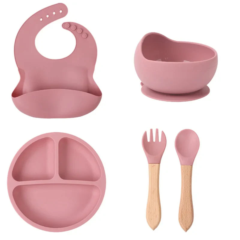 EtherealBe Children's Silicone Tableware Set - 8 Pieces