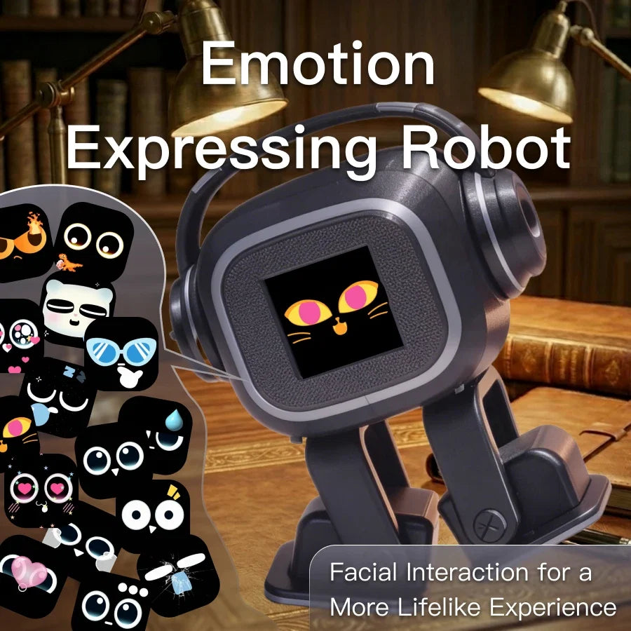 AI Chatbot Companion Robot | Voice Control, Emotional Interaction, Singing & Dancing, Emoji Display, Personalized Smart Toy Gift