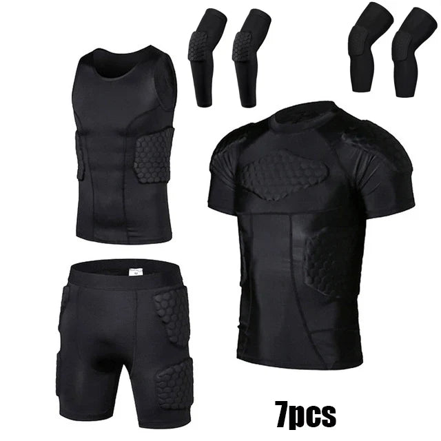 Sports Honeycomb Anti-Collision Suit Anti-Collision T-Shirt Shorts Football Cycling Sports Protective Gear