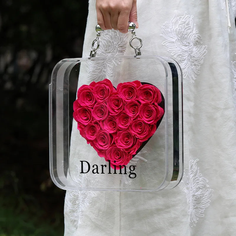 Preserved Flowers Rose Gift Box Mother's Day Graduation Season Gives Girlfriend Gives Teacher Wedding Gift Eternal Rose Flowers