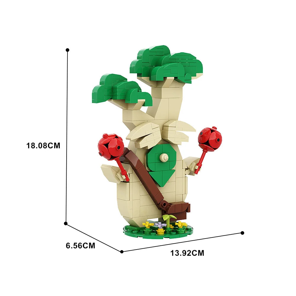 Zelda Breath Of The Wild Haha Building Block Set Anime Ruins Guardian Keglo Seeds Game Action Figures Bricks Model Children Toys