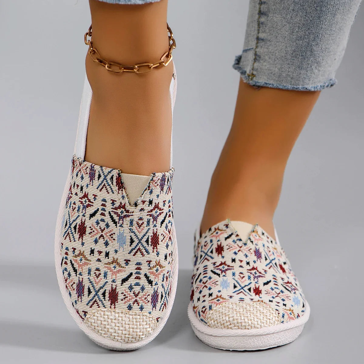 Spring new women's sports shoes, fashionable, breathable, lightweight, non-slip, wear-resistant, casual sports shoes, flat shoes
