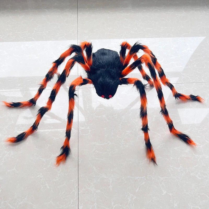 Halloween Horror Fake Spider Festival Party Outdoor Giant Plush Spider Haunted House Bar Halloween Home Decoration