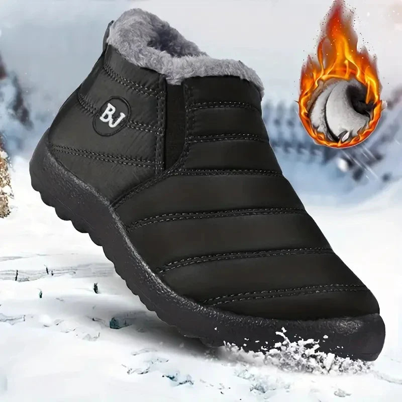 Women Boots with Plush Platform, Waterproof Fashionable Boots for Women.
