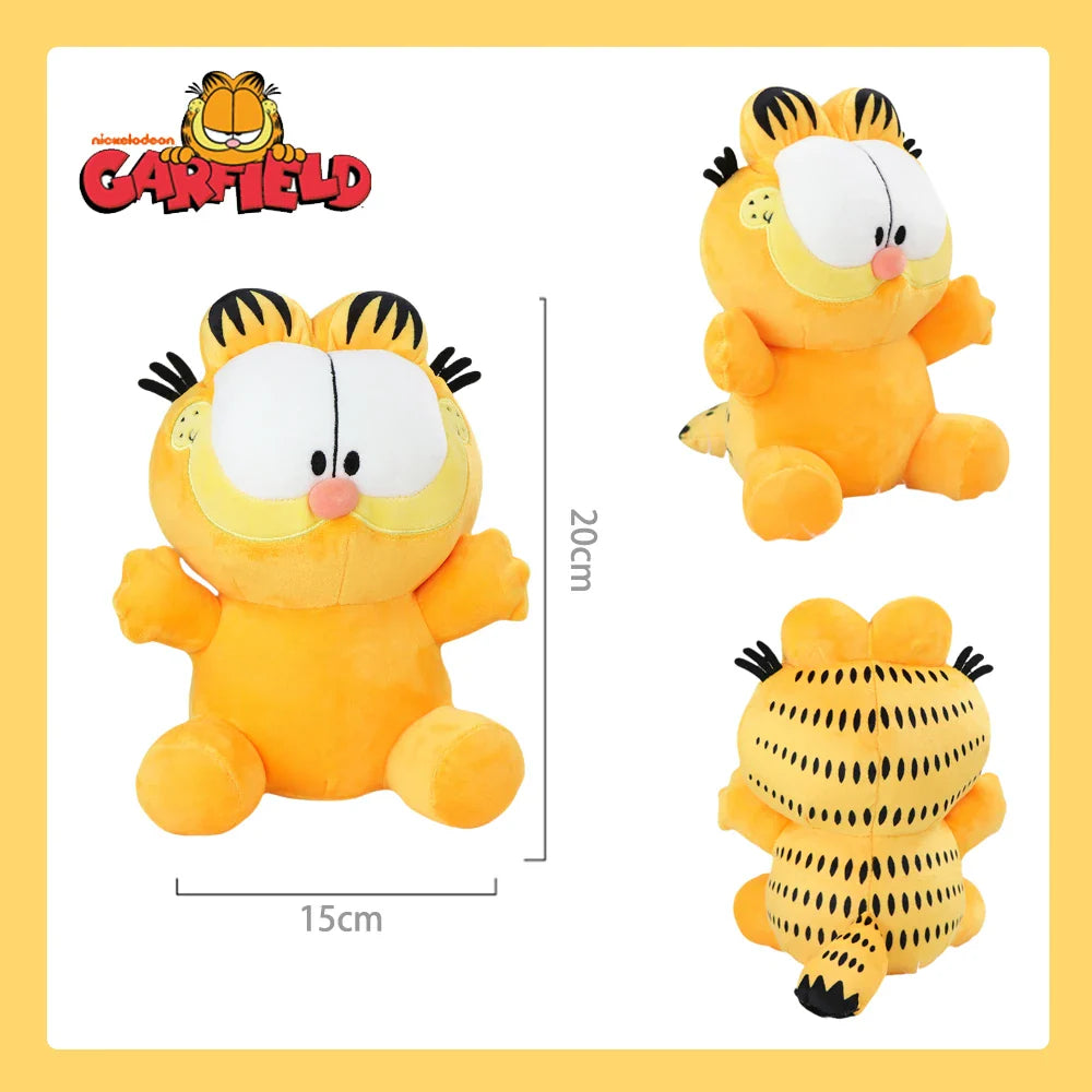 19-35cm Original GARFIELD Plush Toy Big Size Odie Fluffy Stuffed Doll The Garfield Show Cartoon Anime High Quality Birthday Gift