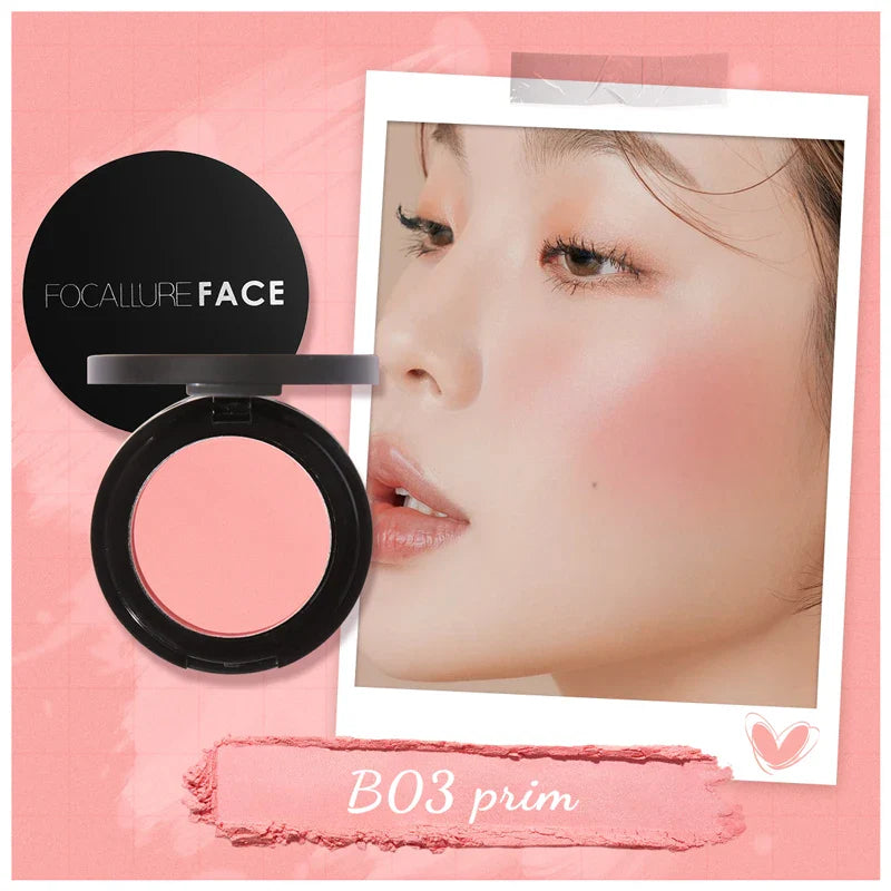 FOCALLURE 16 Color Blush Palette Makeup Nude Matte Blusher Bronzer Powder Palette Shimmer Face Blusher Palette Makeup Cosmetics