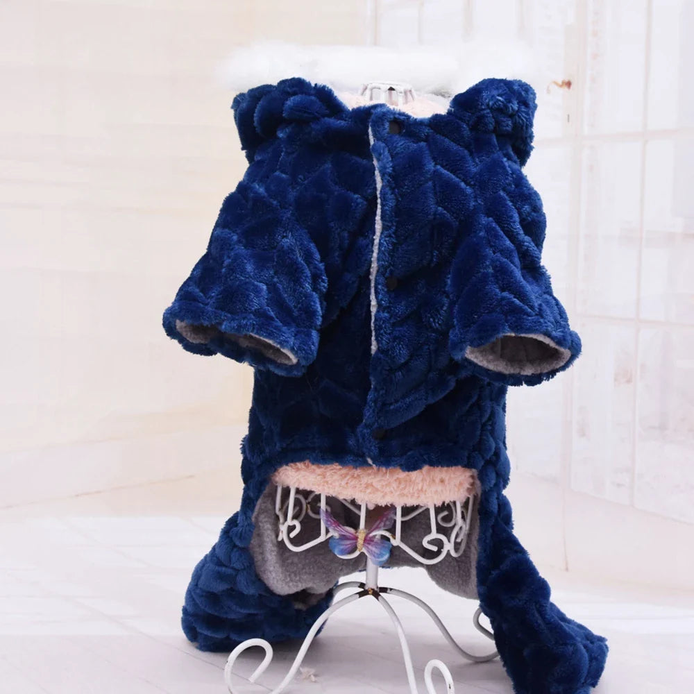 Pet Dog Clothes Winter Warm Fleece Dogs Jumpsuits Pet Clothing for Small Dogs Puppy Cats Hoodies Jacket Chihuahua Yorkshire Coat