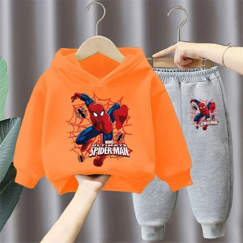 Spring Autumn New Children's Clothing Sets Disney Boys 2pcs Spiderman Kids Tracksuit