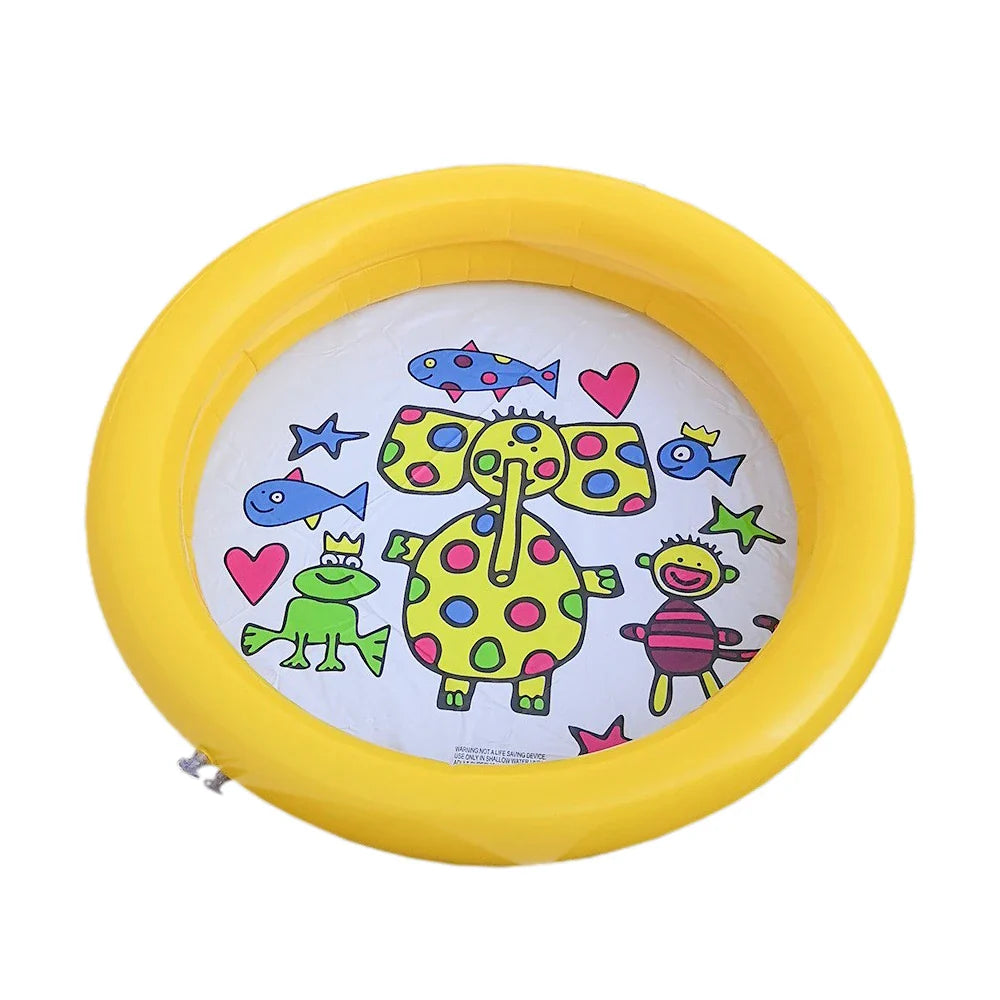 1PC 65X65CM 2024Baby Swimming Pool Child Summer Kids Water Toys Inflatable Bath Tub Round Lovely Animal Printed Pool