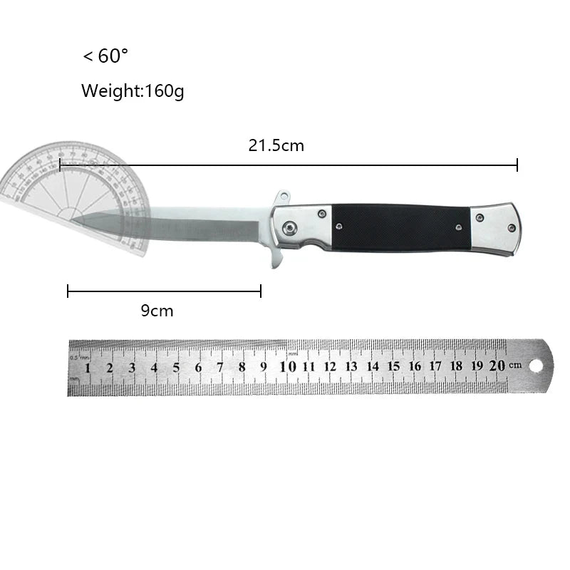 Portable Outdoor Folding Knife Stainless Steel High Hardness Multi-Purpose Small Knife for Wilderness Survival
