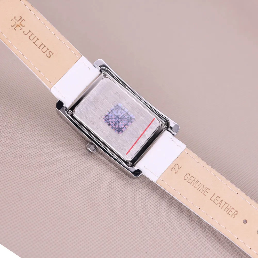 Classic Women's Men Watch Japan Quartz Hour Fine Fashion Bracelet Luxury Brand Leather Clock Girl's Birthday Gift Julius No Box