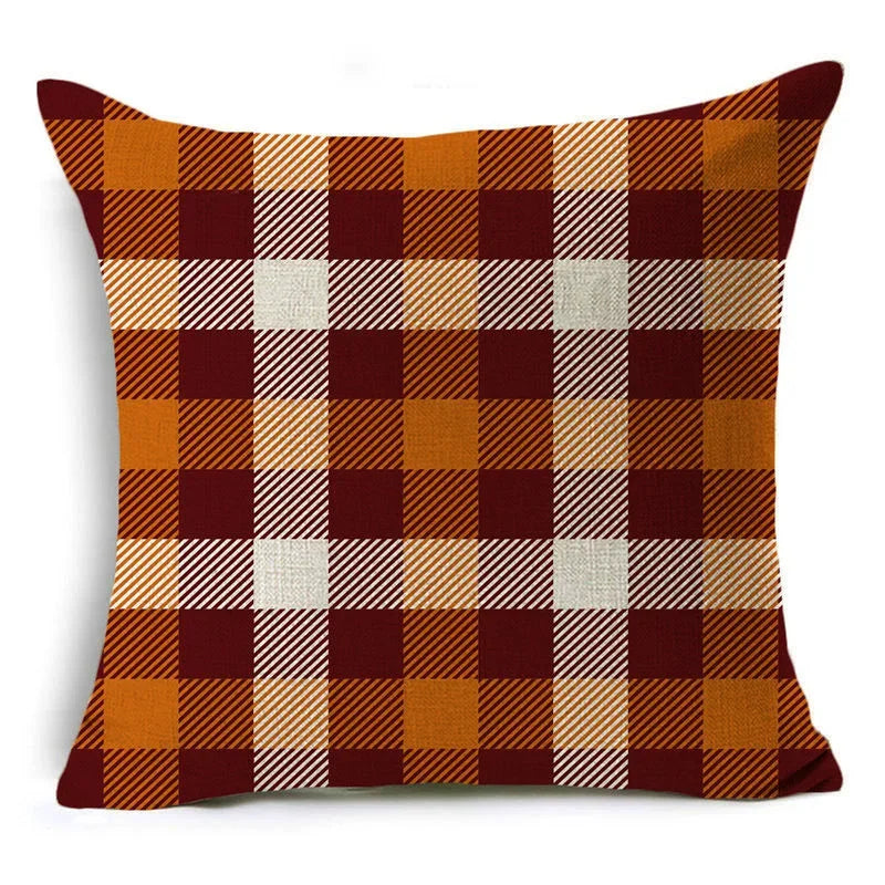 Thanksgiving Pumpkin Plant Pillowcases Linen Decor Throw Cushion Cover For Car Sofa Pillowcase Outdoor Garden Home Decoration