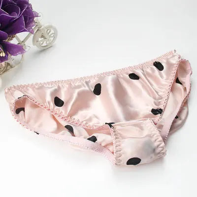 Lingerie Mid Rise 100% Natural Silk Briefs Mulberry Silk Panties Women's Underwear