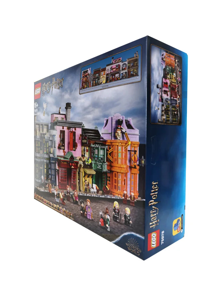 LEGO 75978 Diagon Alley Harry Potter Boys and Girls Assemble Building Blocks Toy Children's Day Gift