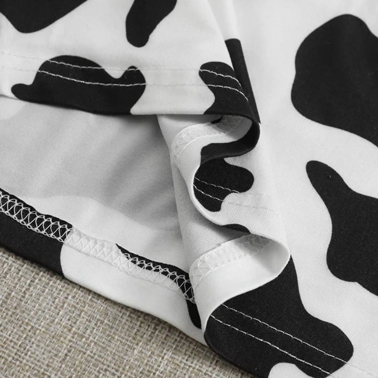 Summer Cow Printed Sexy Tank Tops Women Halter Neck Lace Up Cropped Tops Cute Cosplay Contrast Color Backless Trendy Cami Vest