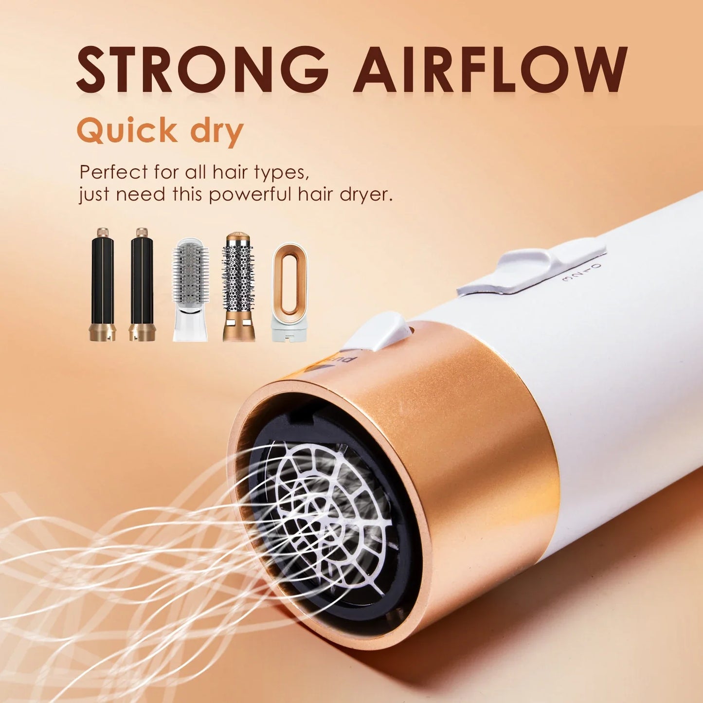 Professional 5 in 1 Hair Dryer Hot Air Comb Curler For Dyso Airwrap Hair Dryer Styling Tool Hair Straightener Hairdressing Tool
