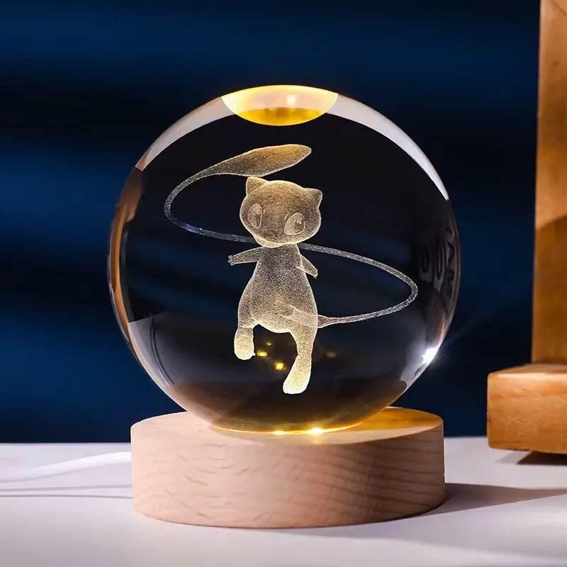 Decorative Crystal Ball 3D Figures Night Light