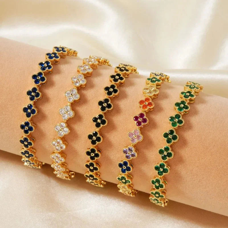 Flower Lucky Stainless Steel Bracelet