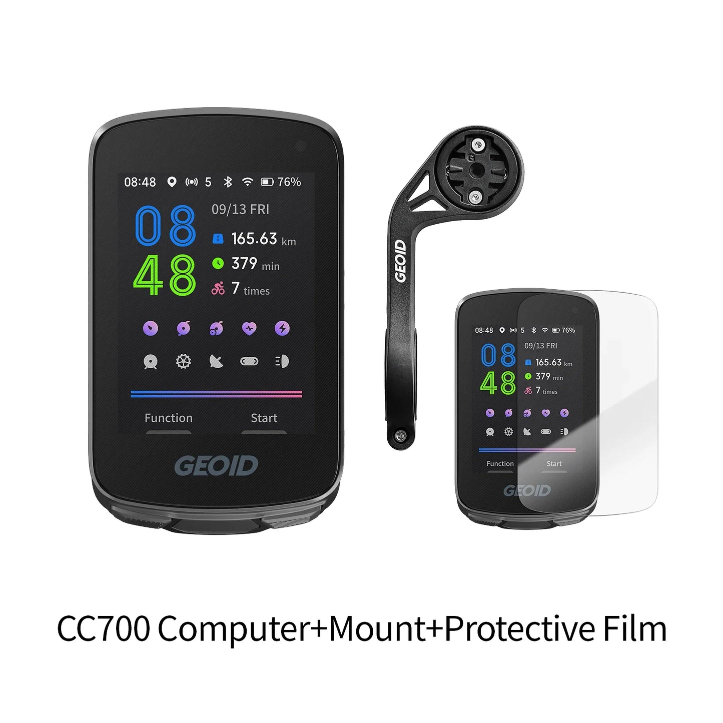 GEOID CC700 Bike Computer Wireless Color Screen ANT+ WIFI Bicycle Speedometer IPX7 Waterproof Route Navigation Cycling Odometer